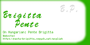 brigitta pente business card